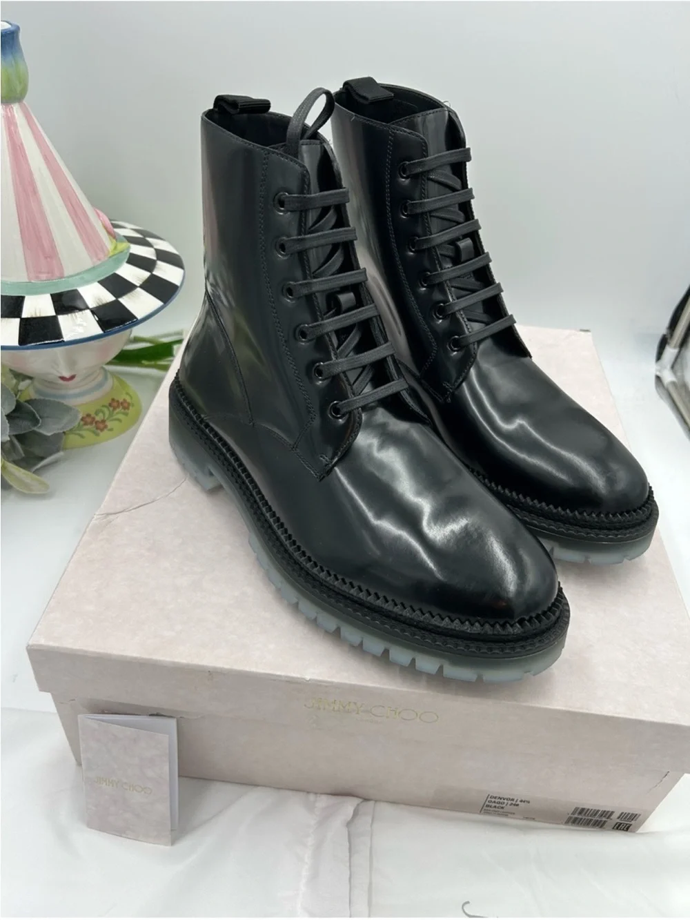 Jimmy Choo polished black